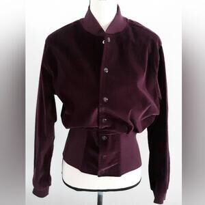 VTG Suzanne Somers Velour Bomber Jacket
